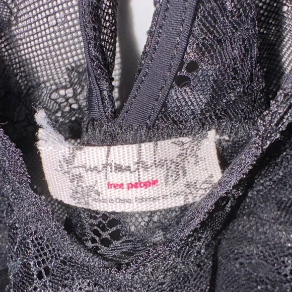 Free People Black Lace Bralette - Picture 2 of 4